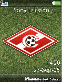 Тема для sony ericsson 320x240 с симовликой футбольного клуба спартак москва