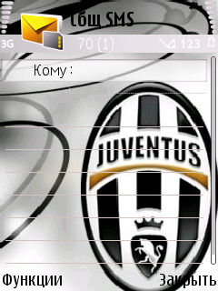 мобильная тема к телефону нокиа
с гербом FC Uventus